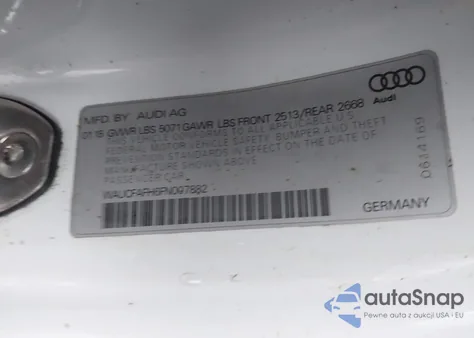 2015 Audi A5 2.0T Premium из США, поврежденный, VIN WAUCFAFH6FN007882